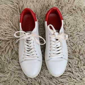 Jslides White Lace up Sneaker